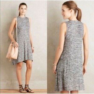 Anthropologie Maeve Mock Neck Swing Dress M